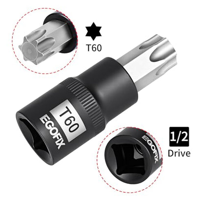 1/2 Inch Drive x T60 Torx Bit Socket - style: 1/2 T60