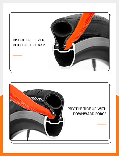 SARDVISA Bike Tire Levers| Ultra Strong Tire Levers & Stainless Steel Tire Spoons, Bike Tire Removal Tool for Road or Mountain Bike Tires, Must Have Bike Tire Tool in Bike Tire Repair Kit - size: 5-Pack Value Kit