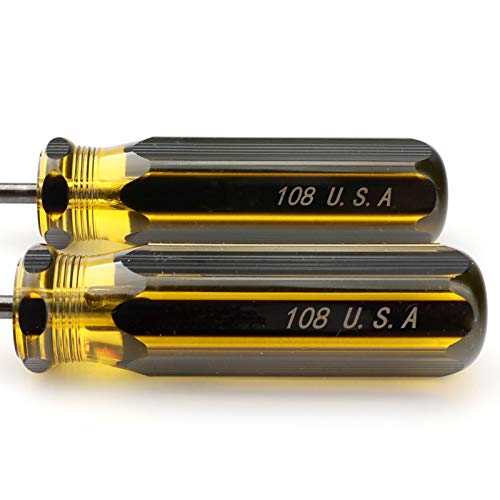 12 Inch Extra Long Screwdriver Set, Flat Head & Phillips Screwdriver with Clear Handle, Heavy Duty Magnetic Tip Screwdrivers for Home Repair, Automotive, DIY Projects, 2 Pack