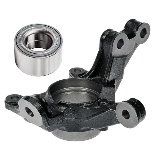 Detroit Axle - 2pc Front Loaded Steering Knuckle Kit for 2009-2019 Toyota Corolla 2009-2013 Matrix, 2010 2011 2012 Passenger Side Steering Knuckle, Wheel Press Bearing Replacement - size: 2UW471863/Kit