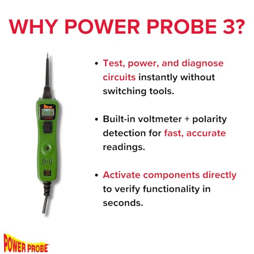 Power Probe 3 Circuit Tester, Supplies Power & Ground (PP3CSGRN) - color: Green - Limited Edition