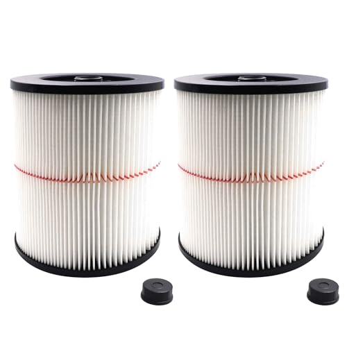 Netezza 17816 filter for craftsman shop vac 17816 9-17816, 17816 vacuum filter fit 5 Gallon and Larger Vacuum Cleaner, 2pack - size: 2P