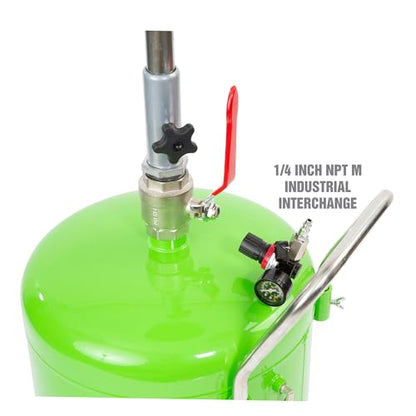 OEMTOOLS 87042 18 Gallon Portable Oil Lift Drain, Waste Oil Drain with Steel Waste Oil Container, Oil Changing, Oil Dolly for Motor Oil Drain, Funnel Drain - style: 18 Gallon Oil Drain