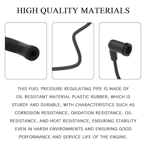 Fuel Pressure Regulator Vacuum Line Hose Pressure Regulator, Fuel Injector Pressure Tester kit for GMC Sierra Chevy Silverado Suburban Tahoe Yukon 17113556 Fuel Regulator Vacuum Line Tube