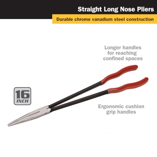 Titan 60781 16-Inch Straight Long Nose Pliers - style: 16-Inch