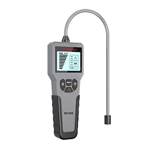 Brake Fluid Tester BF200,High Precision Car Brake Fluid Detector,Hydraulic Fluid/Liquid/Oil Moisture Analyzer with LCD Screen Audible Alarm,DOT3/DOT4/DOT5.1 Tester,Automotive Replacement Level Sensors | Hydraulic Fluid/Liquid/Oil Moisture Analyzer with LC