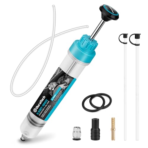 DURATECH 500CC Fluid Extractor, Oil Extractor with Long Hose and Extension Tubes, Brake Fluid Extractor, Fluid Pump Automotive, Suction Pump for Lawn Mowers Cars Ships Golf Carts - size: 500CC