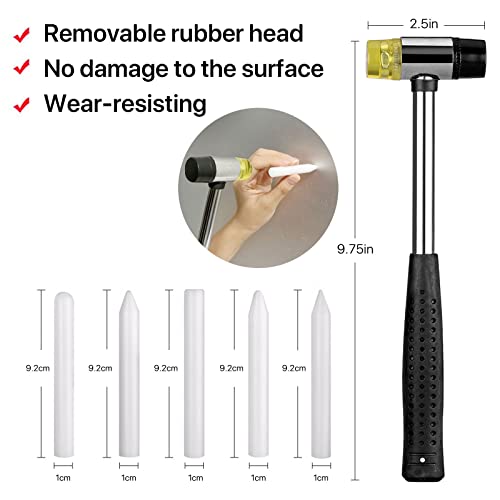 Dent Puller Kit，56pcs Paintless Dent Repair Kit with Golden Lifter, Double Pole Bridge Puller, Glue Gun &Slide Hammer, Dent Removal Kit for Car Refrigerator Motorcycle Dent Remove