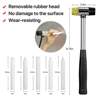 Dent Puller Kit，56pcs Paintless Dent Repair Kit with Golden Lifter, Double Pole Bridge Puller, Glue Gun &Slide Hammer, Dent Removal Kit for Car Refrigerator Motorcycle Dent Remove