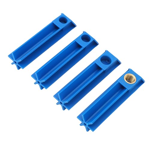 4PCS Fuel Injector Cleaner Adapter Kit, Universal Injector Flush Cleaning Tool for Car and Motorcycle, ABS Durable Nozzle Adaptors Compatible with All Fuel Injection