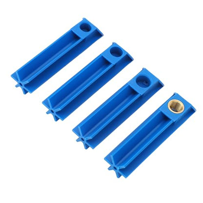4PCS Fuel Injector Cleaner Adapter Kit, Universal Injector Flush Cleaning Tool for Car and Motorcycle, ABS Durable Nozzle Adaptors Compatible with All Fuel Injection