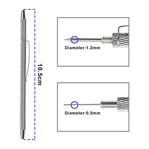 2-in-1 Windshield Washer Jet Cleaning Tool Adjuster Windshield Clean Tool Windshield Spray Nozzle Needle Adjustment Tool Aluminum Alloy Car Accessories