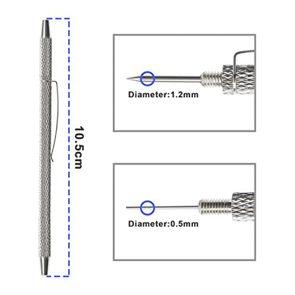 2-in-1 Windshield Washer Jet Cleaning Tool Adjuster Windshield Clean Tool Windshield Spray Nozzle Needle Adjustment Tool Aluminum Alloy Car Accessories