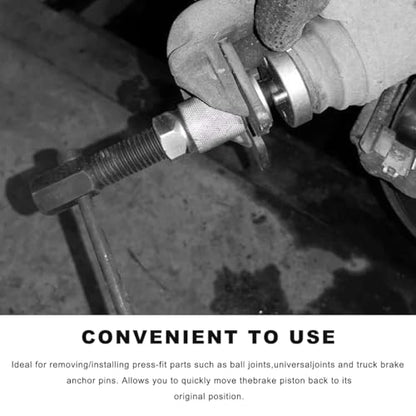 Brake Caliper Piston Rewind Tool, Brake Piston Compressor Tool Set for Rear Brake Pad Replacement, Universal Car Rear Brake Pad Wind Back Tool for Disk Brake Pad, Car Accessories