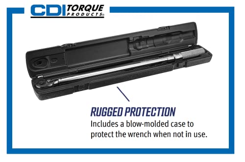 CDI 3/8 Inch Drive Adjustable Click Torque Wrench, Range 20-150 In Lbs / 2.8-15.3 Nm (1502MRMH) - size: 3/8", style: 20-150 in.lbs
