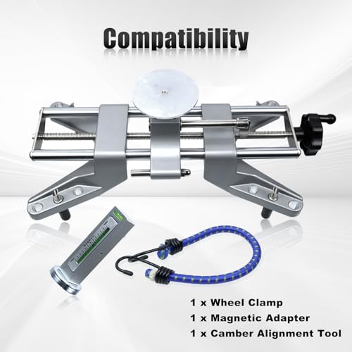 RULLINE Wheel Alignment Tool - Camber Alignment Tool & Wheel Alignment Tool with Magnetic Adapter - Alignment Tool for Car Suspension & Steering Precision Fits 11-25-Inch Rims - size: 1Pair