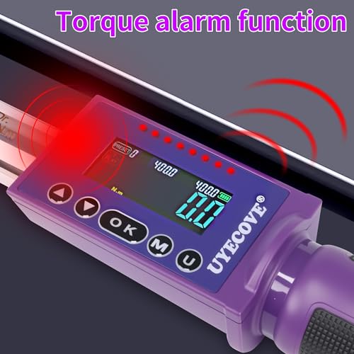 Digital Torque Wrench 1/2 Drive, (14.7-295 FT-LB/20-400N.M) ±2% High Accuracy Digital Torque Wrench, With Vibration, Buzzer and LED Alert - size: 1/2-inch (14.7-295 Ft-lbs./20-400Nm)