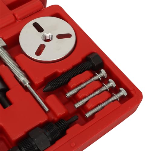 13PCS AC Hub Puller Kit AC Hub Installer Service Tool Set with 2 & 3 Hole Puller Plates Con Removal and Installation Kit with Storage Case for Automotive Repair