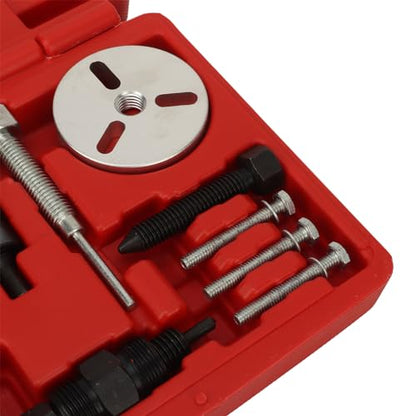 13PCS AC Hub Puller Kit AC Hub Installer Service Tool Set with 2 & 3 Hole Puller Plates Con Removal and Installation Kit with Storage Case for Automotive Repair