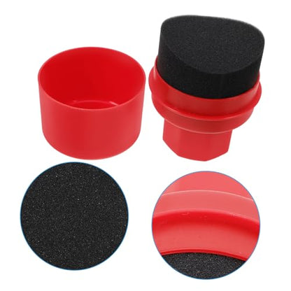 Ciieeo Tire Shine Applicator Sponge Pad Set High Density Waxing Tool for Cars Handheld Tire Dressing and Polishing Kit for Auto Detailing and Wheel Care
