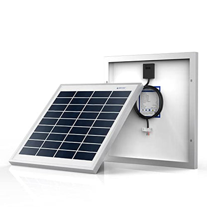 ACOPOWER 15 Watt Small Solar Panel, 15W 12V Single Solar Panel High Efficiency Polycrystalline Module for Battery Charging, Security Camera, Automatic Gate, Chicken Coop, Boat, Off-Grid Applications - size: 15W