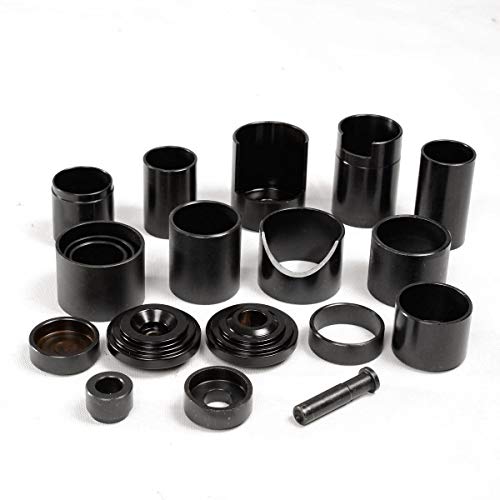 DAYUAN 21PCS Master Ball Joint Press Service Kit for 2WD 4WD Vehicle | Upper & Lower Ball Joint Service Kit，Removes & Installs Ball Joints，Brake Anchor Pin Tool，Carbon Steel，Red Case