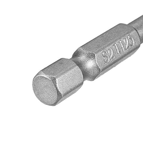 uxcell 5 Pcs T25 Magnetic Torx Screwdriver Bits, 1/4 Inch Hex Shank 5.9-inch Length S2 Security Tamper Proof Screw Driver Kit Tools - size: T25
