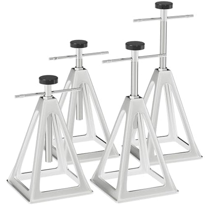 RVGUARD RV Stack Jacks 4 Pack, Aluminum Stabilizer Jacks for RV Trailer Camper, Single Support Up to 6000 Lbs, Adjustable from 11" to 17" - size: 4 Packs