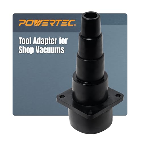 POWERTEC 70121W Tool Adapter for Shop Vac Wet/Dry Vacuums - size: 1 Pack