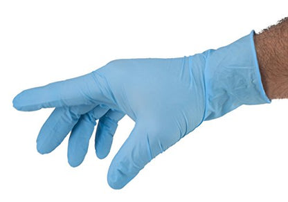 Safeguard Nitrile Disposable Gloves, Powder Free and Latex Free, Food Prep, Cooking, Cleaning Use, 100 Count, Size X-Large, Blue - color: Blue, size: X-Large (Pack of 100)