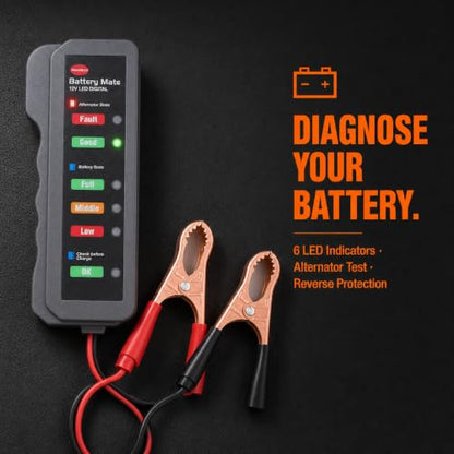 BM310 12V Battery Tester with Alternator Test, Car Battery Load Tester, Automotive Batteries Analyzer for Cars, Trucks, Boats, RV, SUV, Marine with Accurate Readings