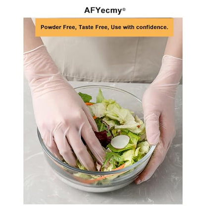 Clear Vinyl Gloves, Powder-Free & Latex-Free, Disposable Cleaning Gloves, 5 Mil, 1000 Count, X-Large - size: X-Large, style: 5mil Box of 1000