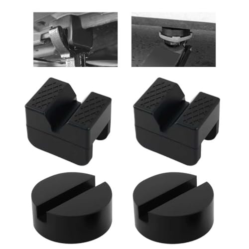 4PCS Pinch Weld Jack Pad Kit Rubber,Anti-Slip Heavy Duty Jack Stand Pads Fit 2-3 Ton Floor Jacks,Pinch Weld Jacks Adapter Car Accessories for Providing Cushioning Protection