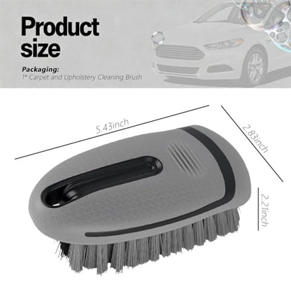 2026 New Car Upholstery Brush for Cleaning,Portable Car Carpet Brush with Dense Bristle & Non-Slip Handle,Multi-Purpose Upholstery Cleaner Brushes for Cars Trucks SUVs Interior