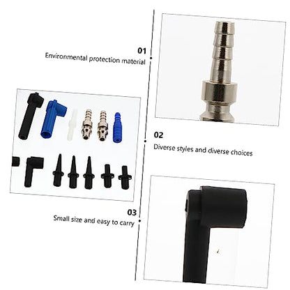 SUPVOX Brake Fluid Replace Tool Kit 16Pcs Car Brake Bleeder Vacuum Pump Fittings Connectors for Quick Oil Air Exchange Automotive System