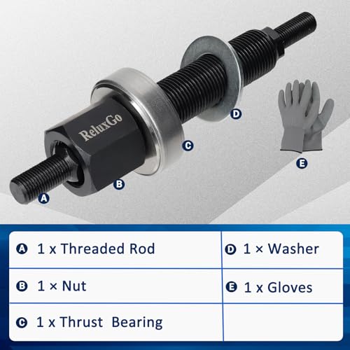 ReluxGo Harmonic Balancer Installer Bolt for 66515, Damper Vibration Install Tool Compatible for SBC and BB Chevy Cranks