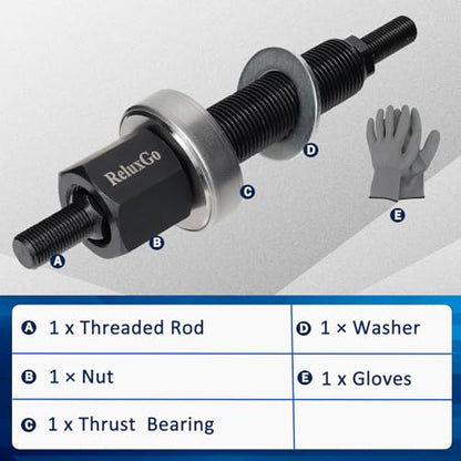 ReluxGo Harmonic Balancer Installer Bolt for 66515, Damper Vibration Install Tool Compatible for SBC and BB Chevy Cranks