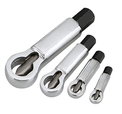 Metal Nut Splitter Cracke (4 Pack), Heavy Metal Duty Nut Splitter Pressure Nut Splitting Tools for Removing Broken Nuts