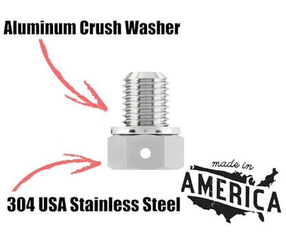 Votex - Made in USA - M12 X 1.5MM Engine Oil Drain Plug, Fits BMW, Mini, Toyota - Stainless Steel - Part Number NODP010 - size: M12 X 1.5 Non-Magnetic Drain Plug