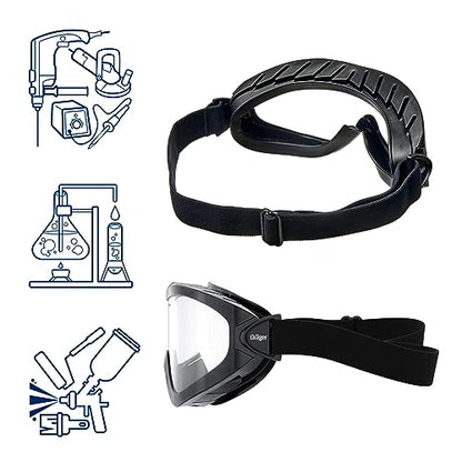 Dräger X-pect 4400 Safety Glasses | Anti-fog - Anti-scratch - For construction site, laboratory & workshop - Shatterproof / break-resistant lens