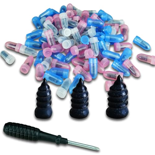 100 Count Tire Repair Screws with Screwdriver 3 Size Tire Mending Nail Plugs Tyre Repair Kit - size: 3 Size 100 Count