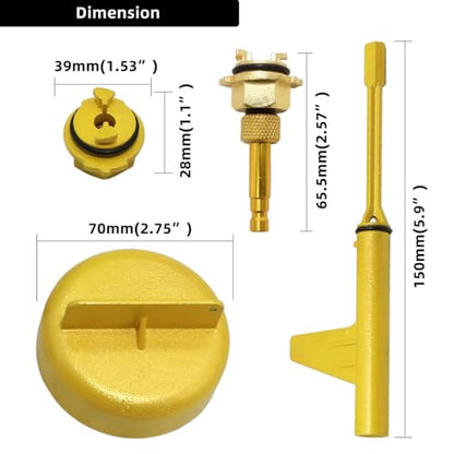 DPTOOL Metal Transmission Oil Filling Tool Compatible with Mercedes Benz 725.0 9-Speed Oil Change Transmission Filler Tool Adapter Replace 725 589 02 90 00, 725 589 00 90 00 - size: 9 Speed