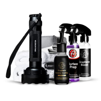 Adam's Advanced Graphene Ceramic Coating (Complete Kit) - 10H Graphene Coating for Auto Detailing, 9+ Years of Car Protection & Patented UV Technology - size: UV Complete Kit