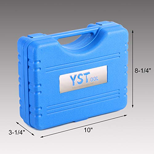YSTOOL Brake and Clutch Fluid Hand Pump Vacuum Bleeder Tool Kit | Brake Oil Change Power Steering Fluid Bleeding Set with Hand Pump Jar Adapters for Auto Car Truck Motorcycle Use - color: Blue