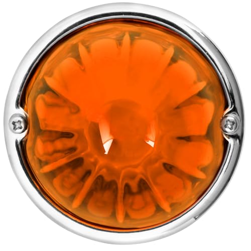 GG Grand General 92435 Stainless Steel Dark Amber Watermelon Glass Lens Kit for #1157, Bulb not Included - color: Dark Amber, style: 1157 Bulb Base
