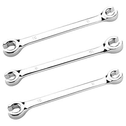 Utoolmart Flare Nut Wrench, 8mm x 10mm Metric Double Open End, 3Pcs - color: 3pcs, size: 8x10mm