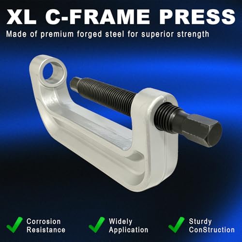 Ball Joint XL C-Frame Press for U Joints, Ball Joints | XL C-Frame Press, Ball Joint Press Kit, Fit for Wheel Studs and Brake Anchor Pins