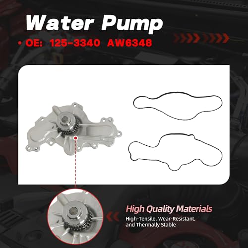 3.5 Timing Chain Kit w/Tool Kit Camshaft Holding Tool Water Pump | Fit For Ford Edge Explorer Flex Taurus Mustang 2011-2019 3.5L 3.7L V6 Replace OE BL3Z-6268-A AW6348