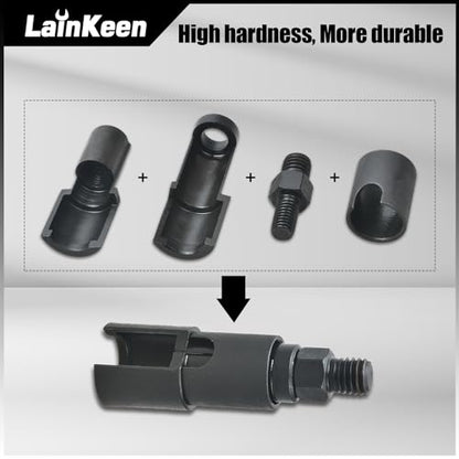 LainKeen Fuel Injector Puller Tool Kit Compatible with Ford EcoBoost 1.0, 1.5, 1.6, 2.0 3.5 3.7 Petrol Engines Injector Removal Tool with Slide Hammer