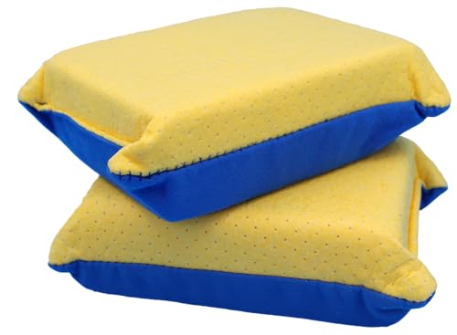 JJ KENT Captain Clearit Window Cleaner Sponge for Windshields, 2 Pack | Car window cleaner tool, non-scratch sponge for fog, steam, condensation, mirrors, glass, boats and bathroom surfaces